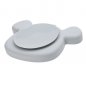 Preview: Lässig Silikonteller mit Saugfuß Motiv Maus Farbe Grau - Section Plate, Little Chums Mouse Grey Artikel 1310035253